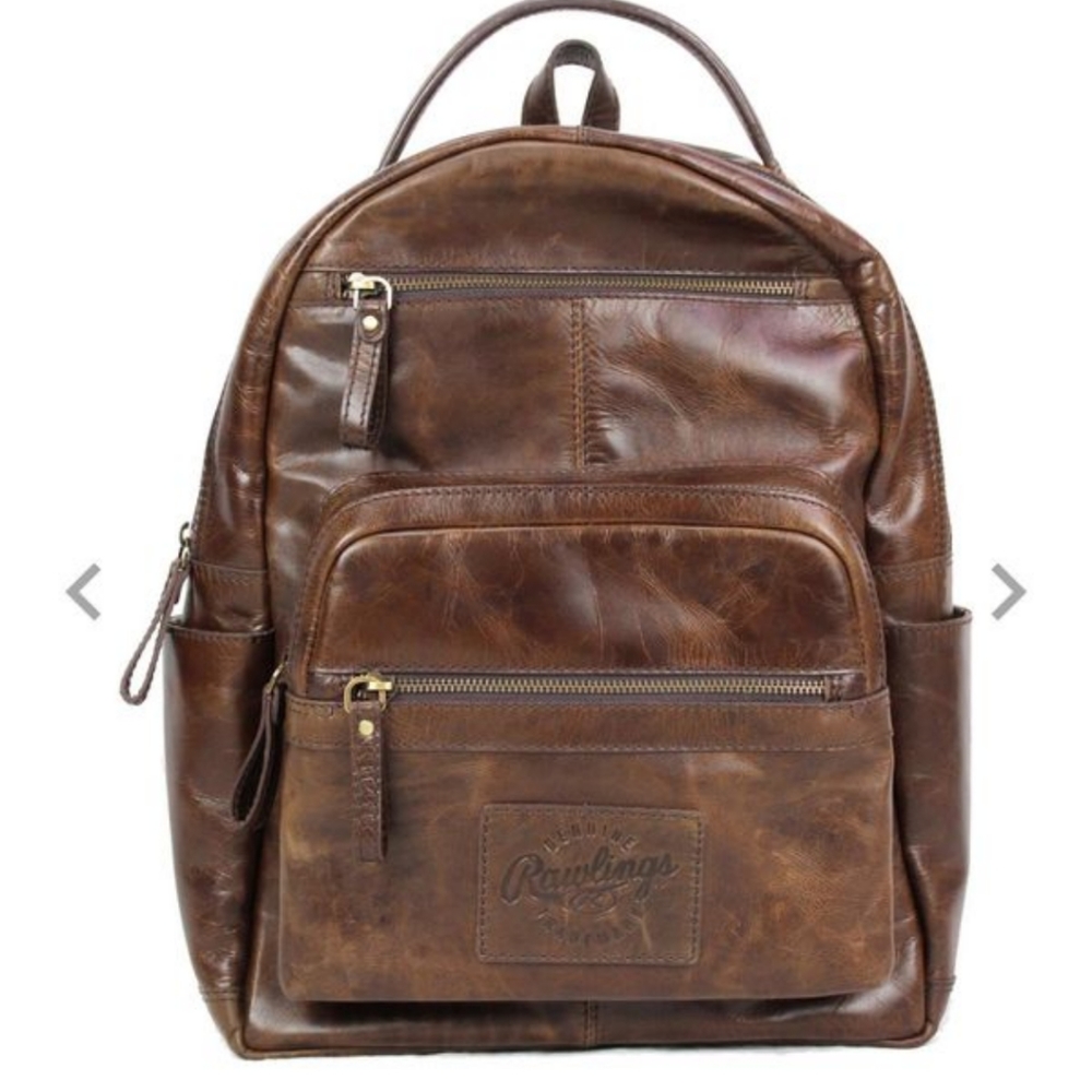 Rawlings Brown Vintage Leather Backpack